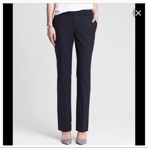 Banana Republic Martin Fit black stretch pants, 0